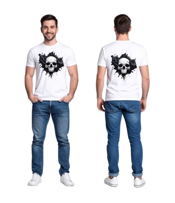 Мужская футболка с 360° с принтом спереди и сзади – DTF-печать | 100% хлопок | Купить с доставкой по Молдове